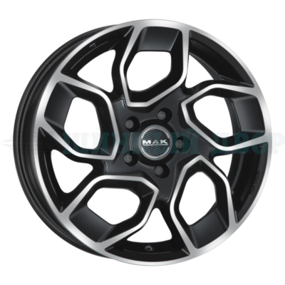 5*160 16" Et60 6.5J MAK Express 3 65.1 Black mirror