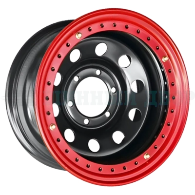 6*139.7 16" Et-19 8J Off-Road Wheels Тойота Ниссан с бедлоком (красный) 110 Черный