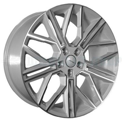 5*120 21" Et45.5 9.5J Khomen Wheels KHW2101 (Li 7/9) 62.5 F-Silver-FP