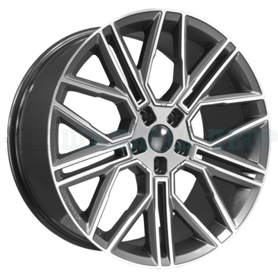 5*120 21" Et45.5 9.5J Khomen Wheels KHW2101 (Li 7/9) 62.5 Gray-FP