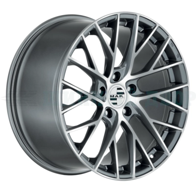 5*130 19" Et55 8.5J MAK Monaco 71.6 Gunmetal Mirror Face