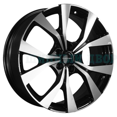 5*108 19" Et33 7J Khomen Wheels KHW1906 (Chery Tiggo 7 Pro) 60.1 Black-FP
