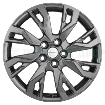 5*112 18" Et43 7J Khomen Wheels KHW1809 (Kodiaq/Tiguan) 57.1 Gray