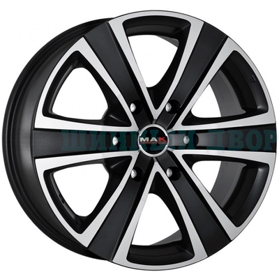 6*114.3 18" Et30 8J MAK Stone 6 66.1 Black mirror