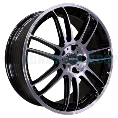 5*114.3 18" Et50 7.5J INCH FA8535 67.1 Gloss Black Machined Face