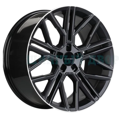 5*120 21" Et49 9.5J Khomen Wheels KHW2101 (RRover) 72.6 Black matt MR